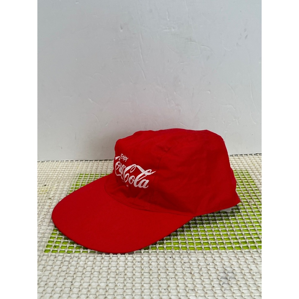 Vintage Coca Cola Advertising baseball Cap Red Snap-back NEW